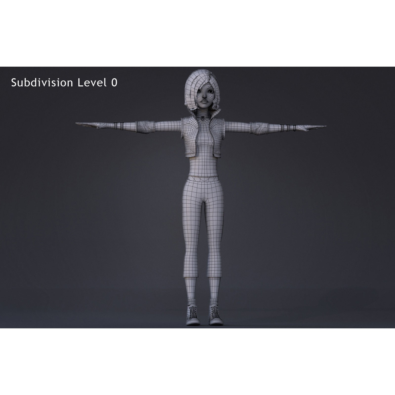 Violet Rig 2 Outfit - Low-Poly Game-Ready 3D Model - View 20