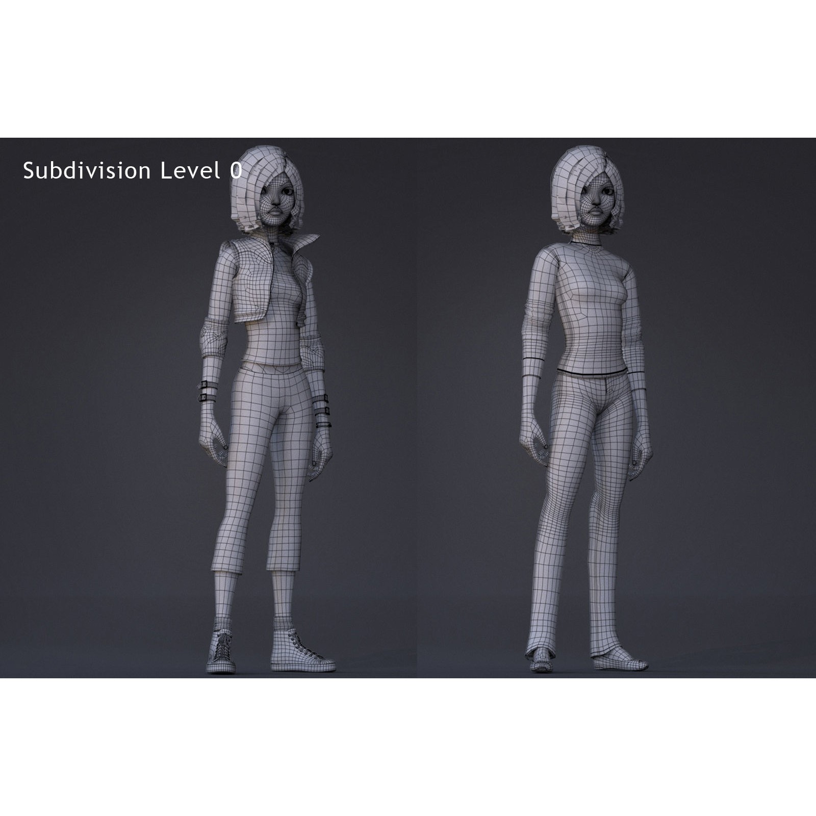 Violet Rig 2 Outfit - Low-Poly Game-Ready 3D Model - View 21