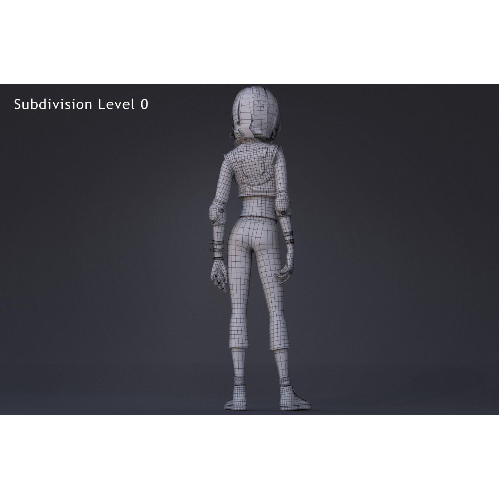 Violet Rig 2 Outfit - Low-Poly Game-Ready 3D Model - View 22