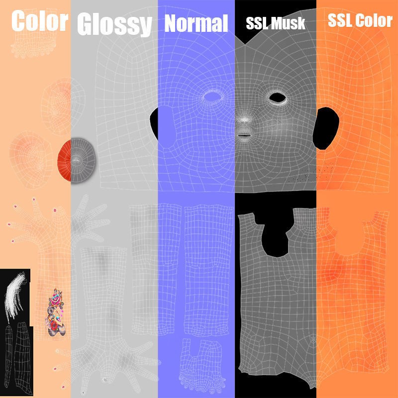 Violet Rig 2 Outfit - Low-Poly Game-Ready 3D Model - View 25