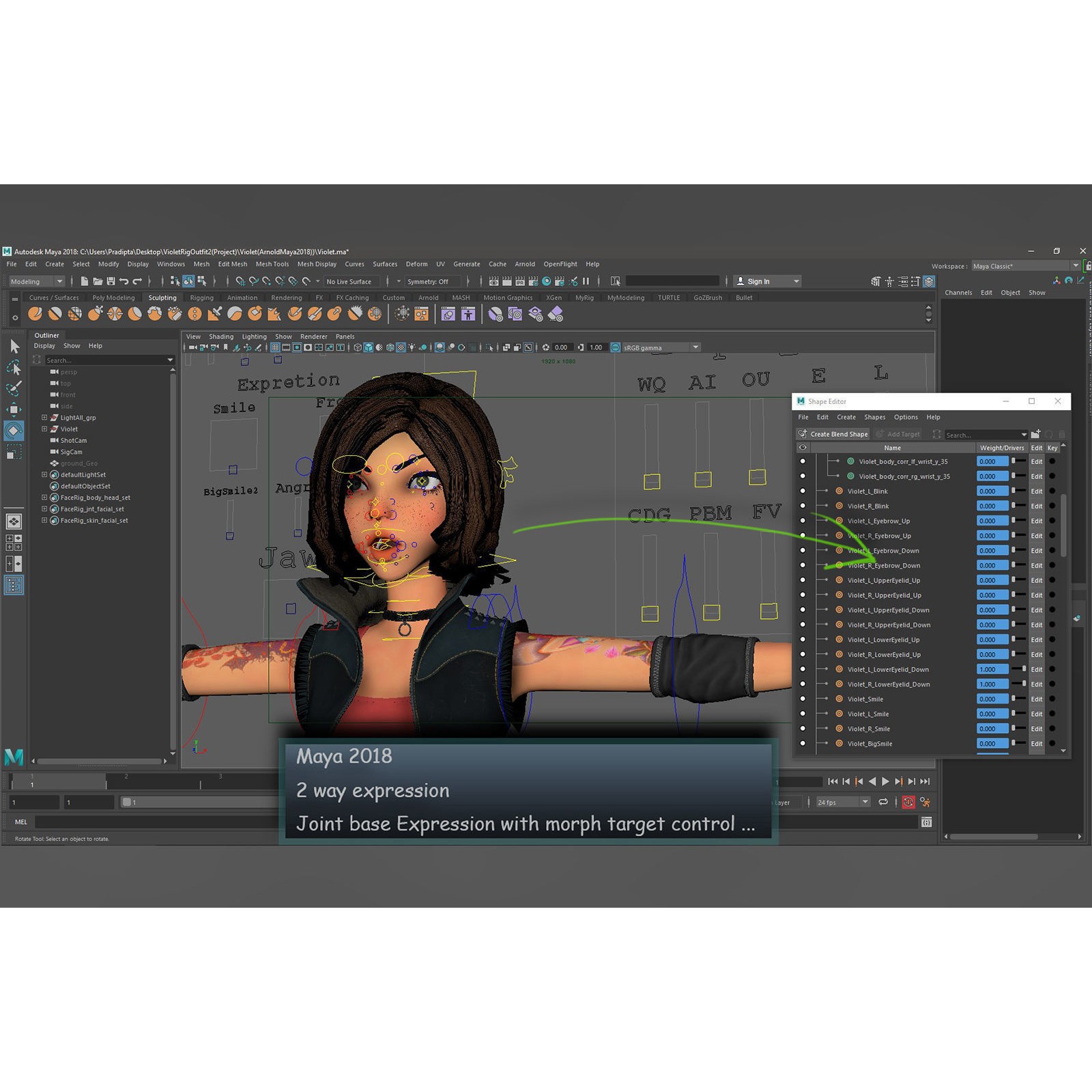 Violet Rig 2 Outfit - Low-Poly Game-Ready 3D Model - View 32