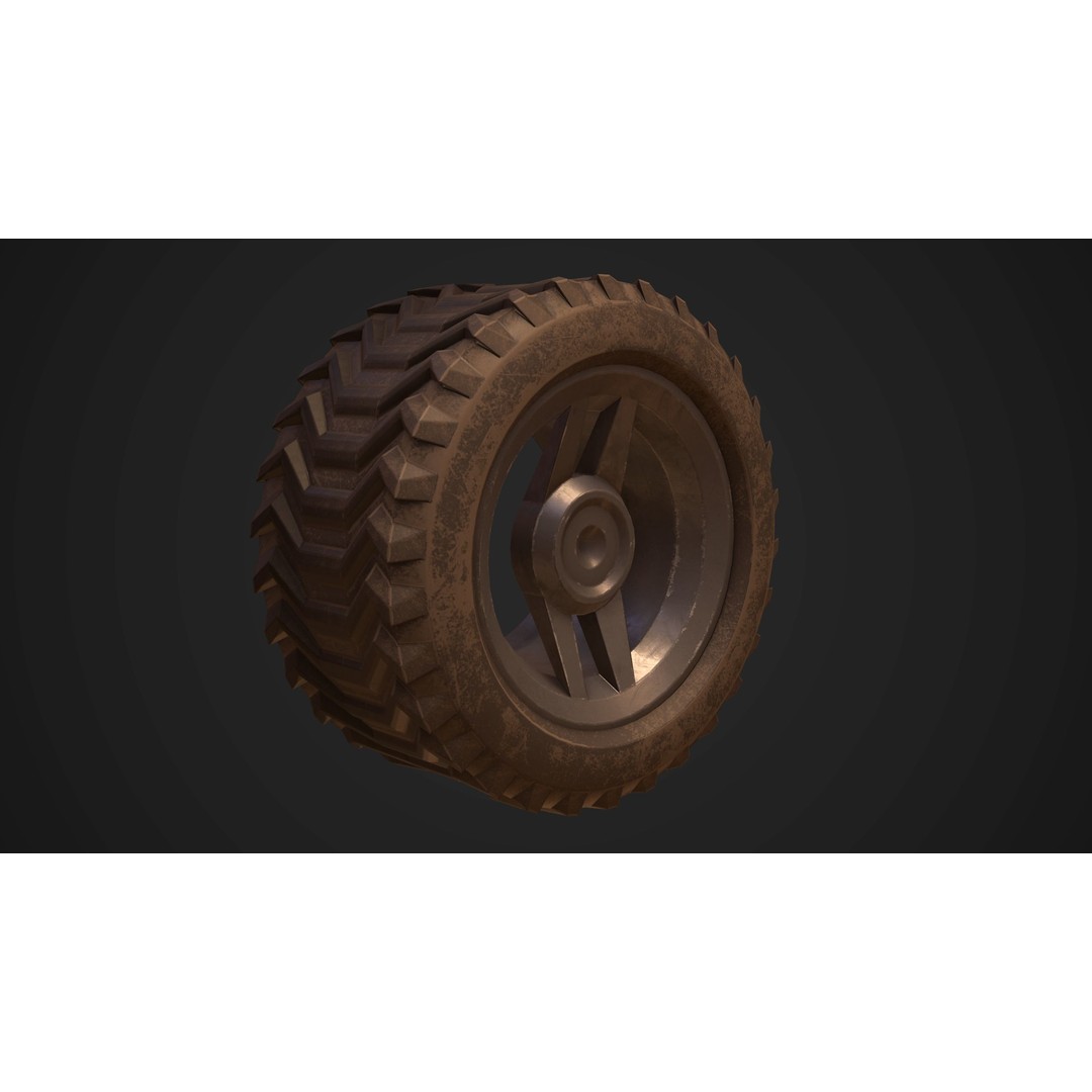 Sci-Fi Armored Military Vehicle 3D Model – Low Poly PBR Game Asset, FBX - View 32