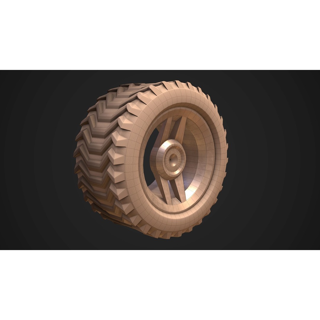Sci-Fi Armored Military Vehicle 3D Model – Low Poly PBR Game Asset, FBX - View 33