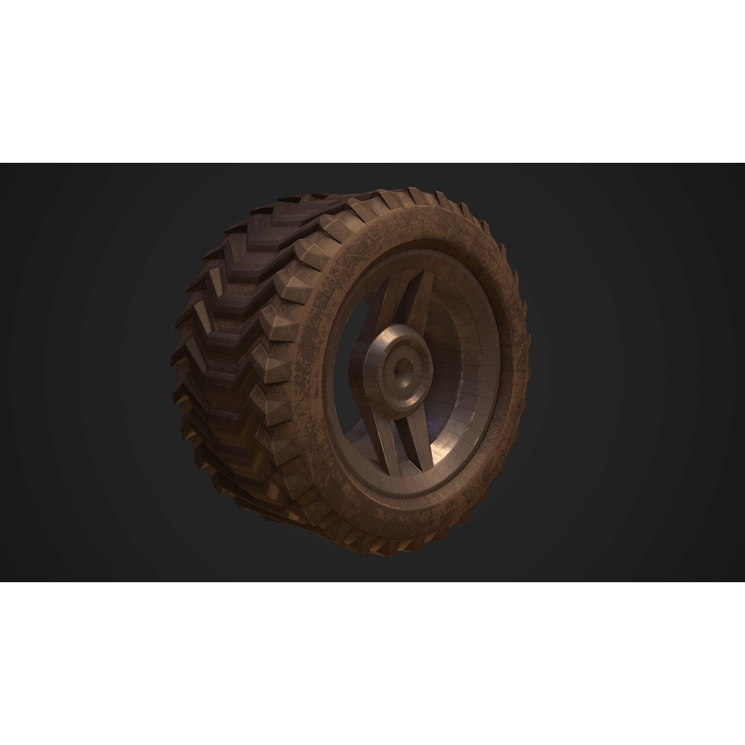 Sci-Fi Armored Military Vehicle 3D Model – Low Poly PBR Game Asset, FBX - View 34