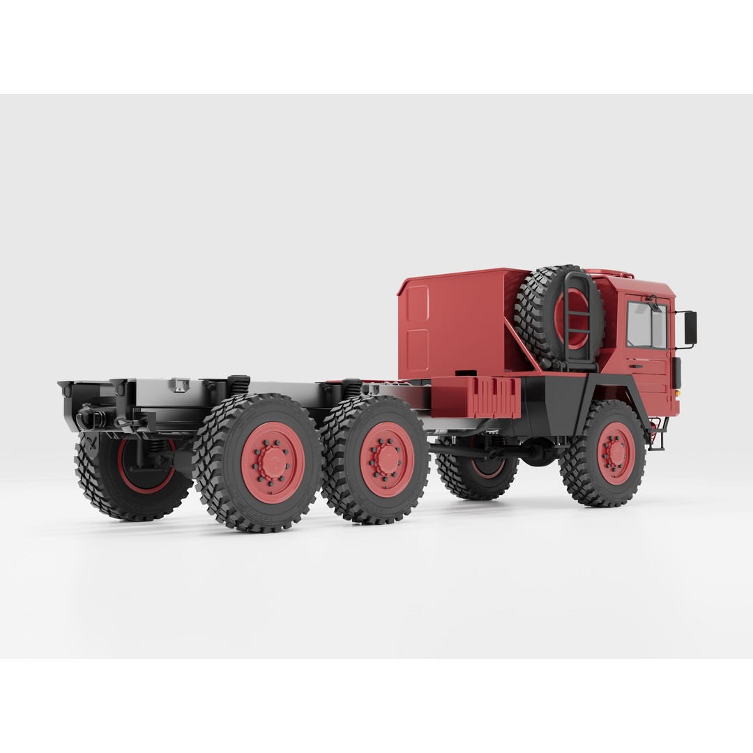 MAN KAT1 6x6 Military Truck 3D Model – Game Ready FBX, OBJ, PBR - View 7