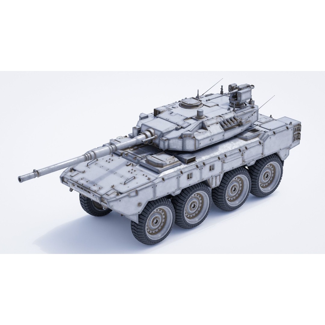 Tank Destroyer 3D Model – Low Poly Game-Ready Vehicle, FBX - View 20