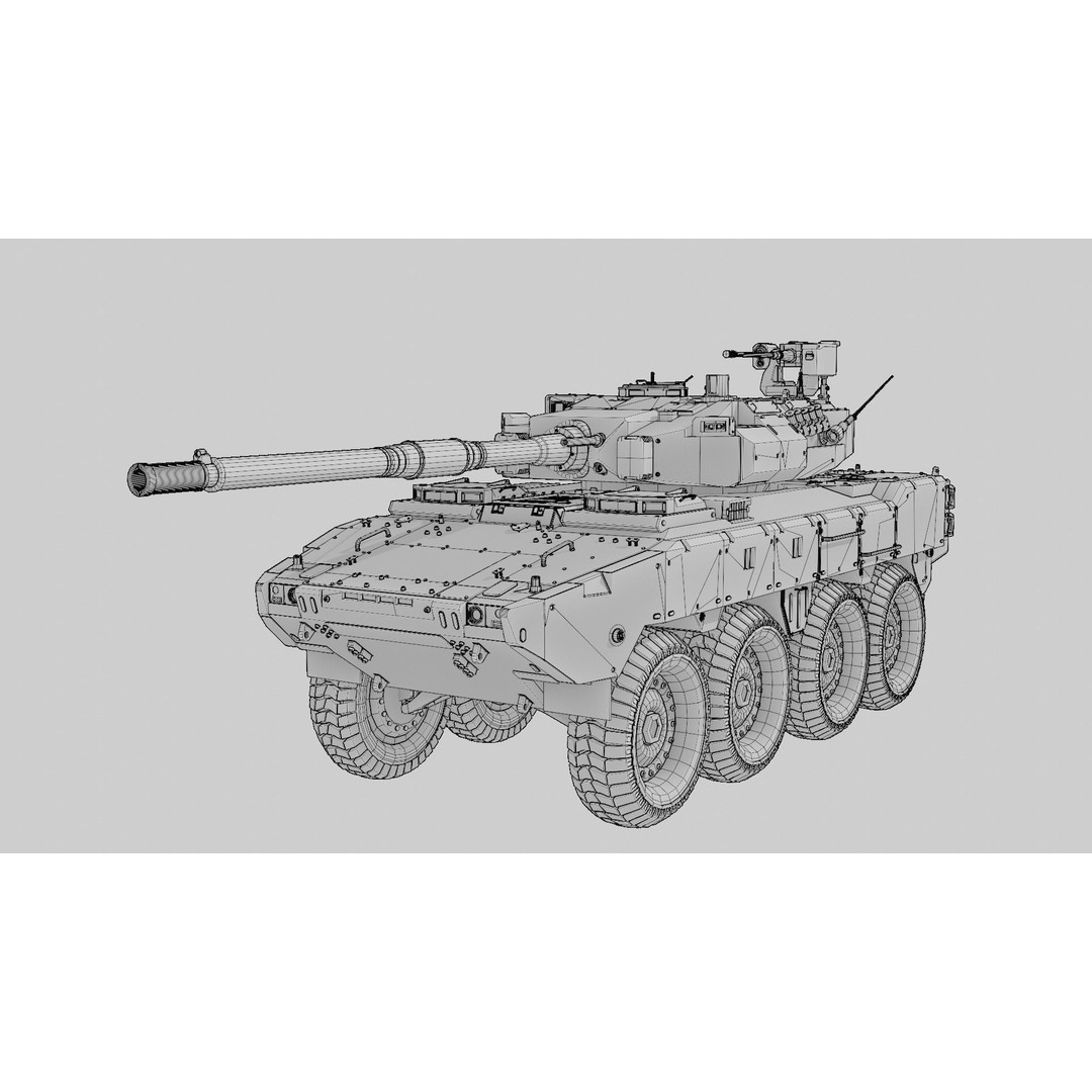 Tank Destroyer 3D Model – Low Poly Game-Ready Vehicle, FBX - View 27