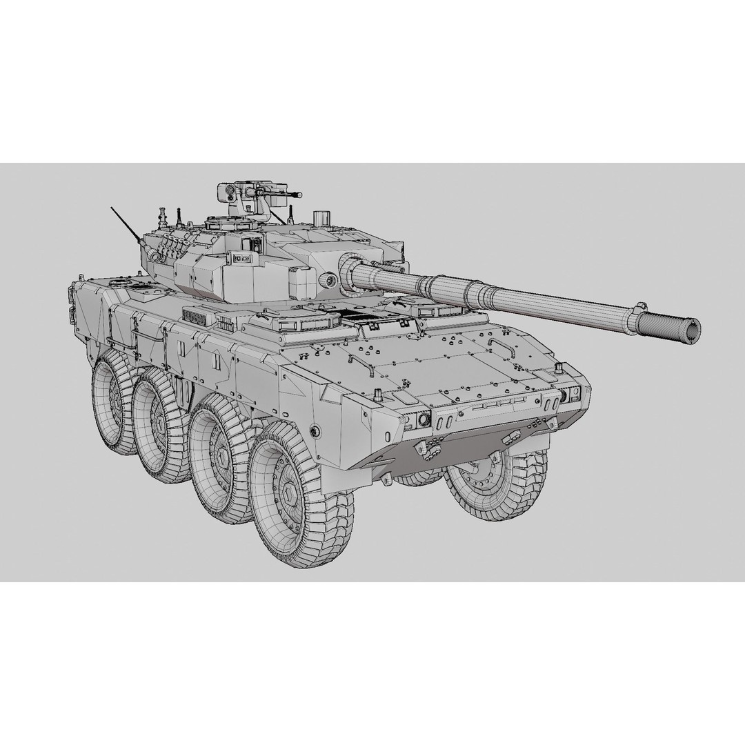 Tank Destroyer 3D Model – Low Poly Game-Ready Vehicle, FBX - View 29