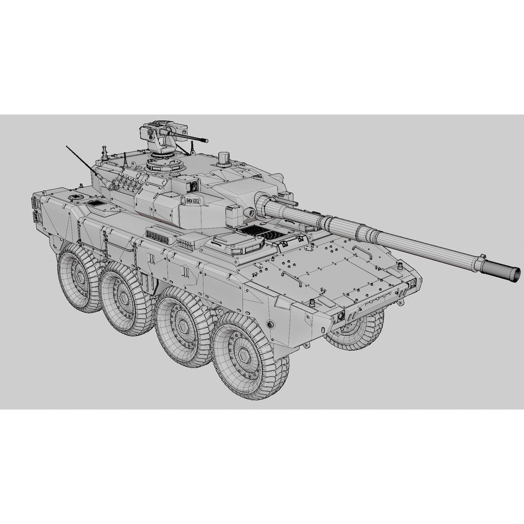 Tank Destroyer 3D Model – Low Poly Game-Ready Vehicle, FBX - View 31