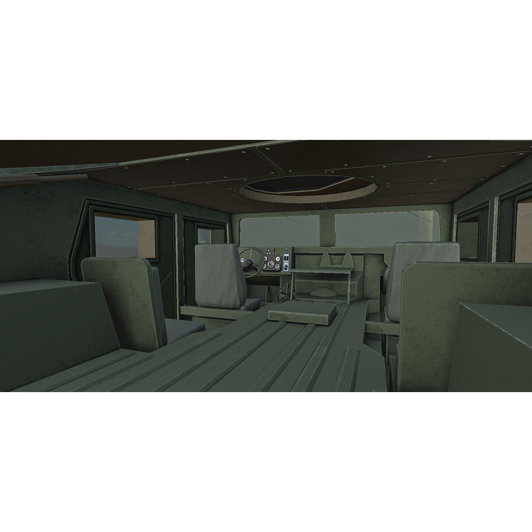 Humvee M1151A1 3D Model – Low Poly Military Vehicle, Game Ready, PBR - View 9