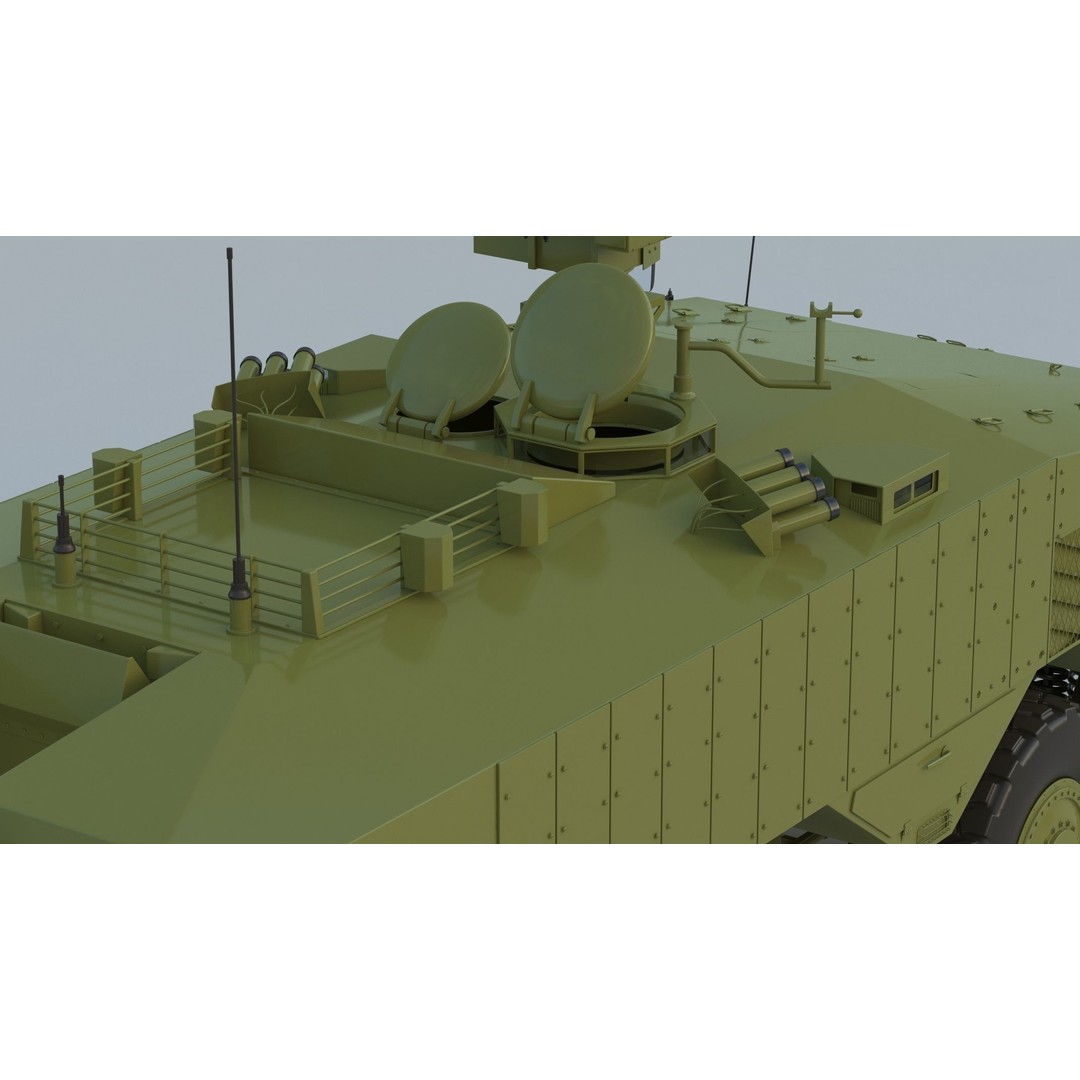 Eitan 8x8 APC Armoured Fighting Vehicle 3D Model – High Poly Game Asset, FBX, OBJ - View 16