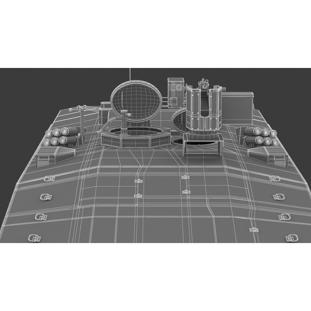 Eitan 8x8 APC Armoured Fighting Vehicle 3D Model – High Poly Game Asset, FBX, OBJ - View 33