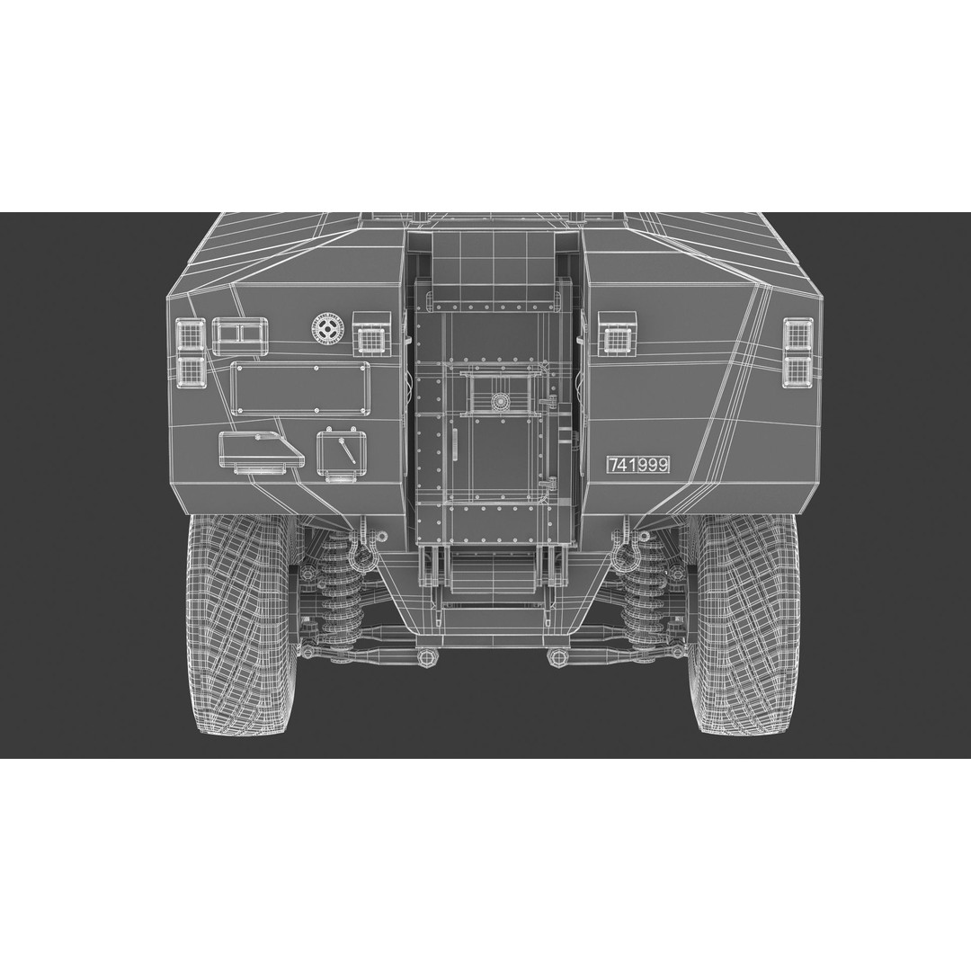 Eitan 8x8 APC Armoured Fighting Vehicle 3D Model – High Poly Game Asset, FBX, OBJ - View 37