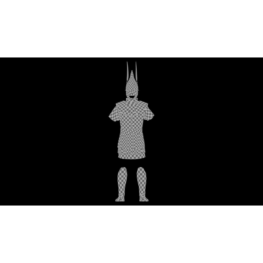 Macedonian Pezhetarios 3D Model – Low-Poly Greek Armor, FBX/OBJ - View 16
