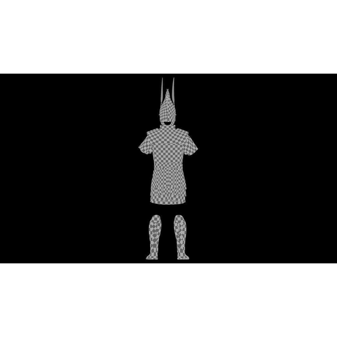 Macedonian Pezhetarios 3D Model – Low-Poly Greek Armor, FBX/OBJ - View 18