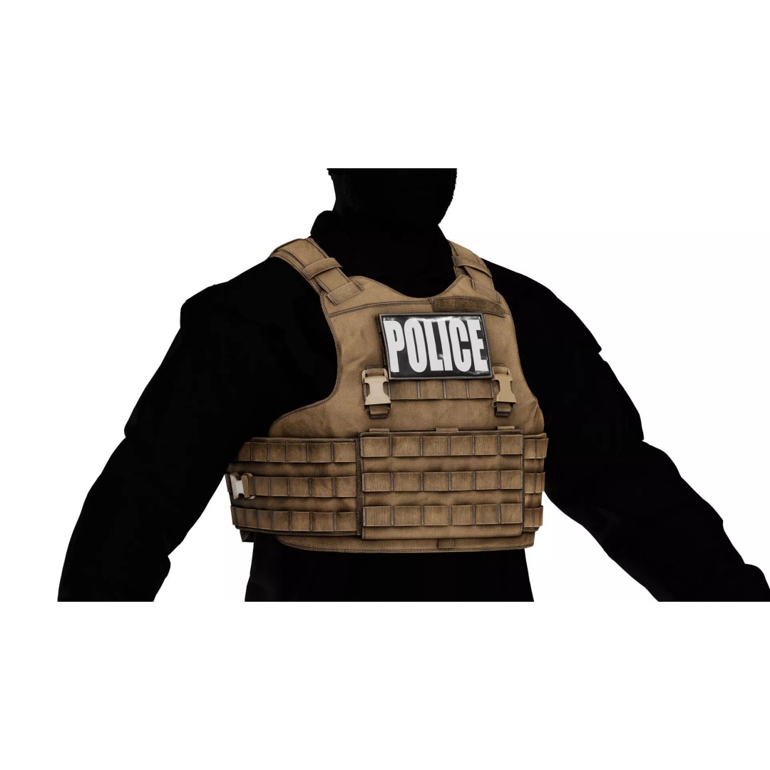 TYR Tactical EPIC CAN V1 Plate Carrier 3D Model – Low Poly Game-Ready Asset, FBX, OBJ - View 10