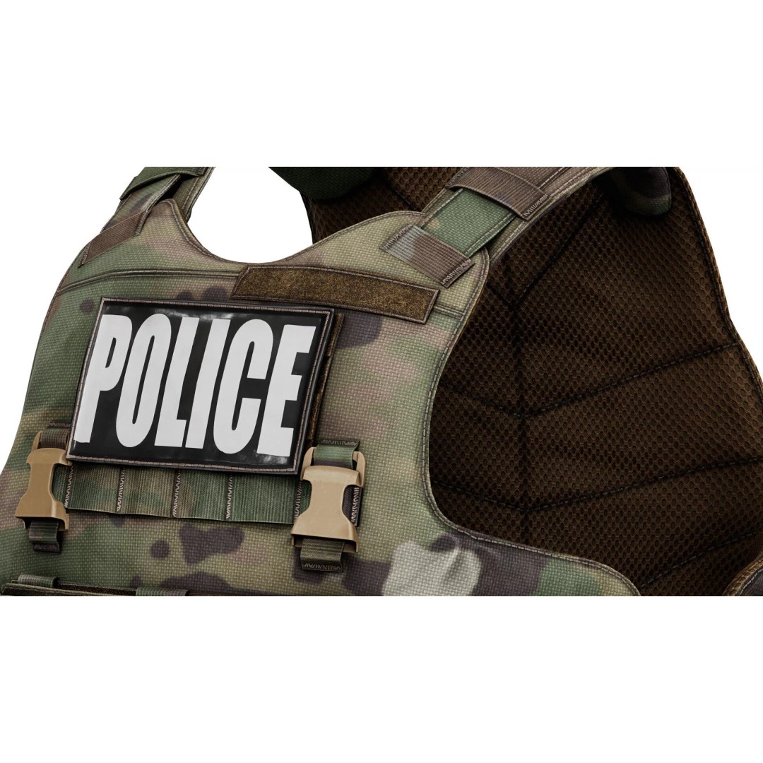 TYR Tactical EPIC CAN V1 Plate Carrier 3D Model – Low Poly Game-Ready Asset, FBX, OBJ - View 11