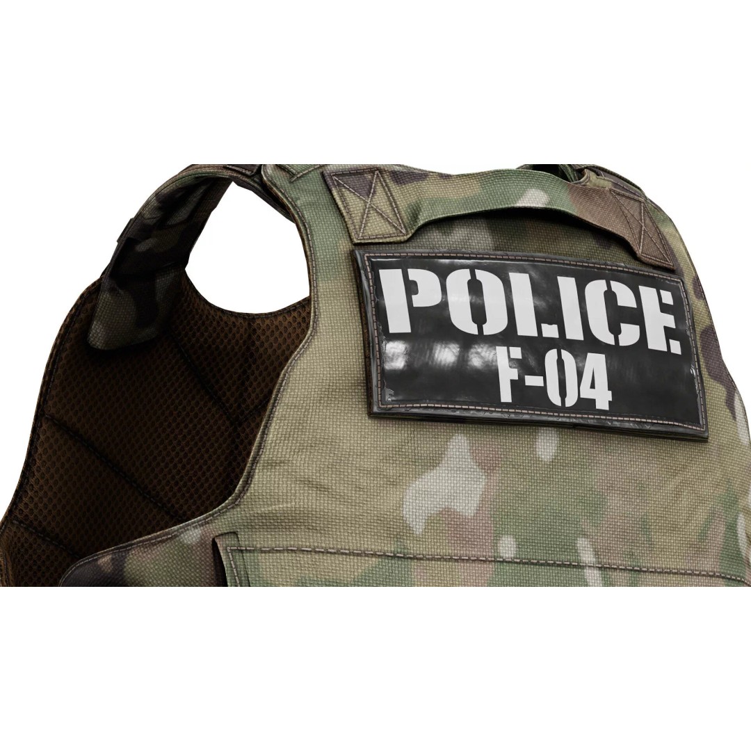 TYR Tactical EPIC CAN V1 Plate Carrier 3D Model – Low Poly Game-Ready Asset, FBX, OBJ - View 12