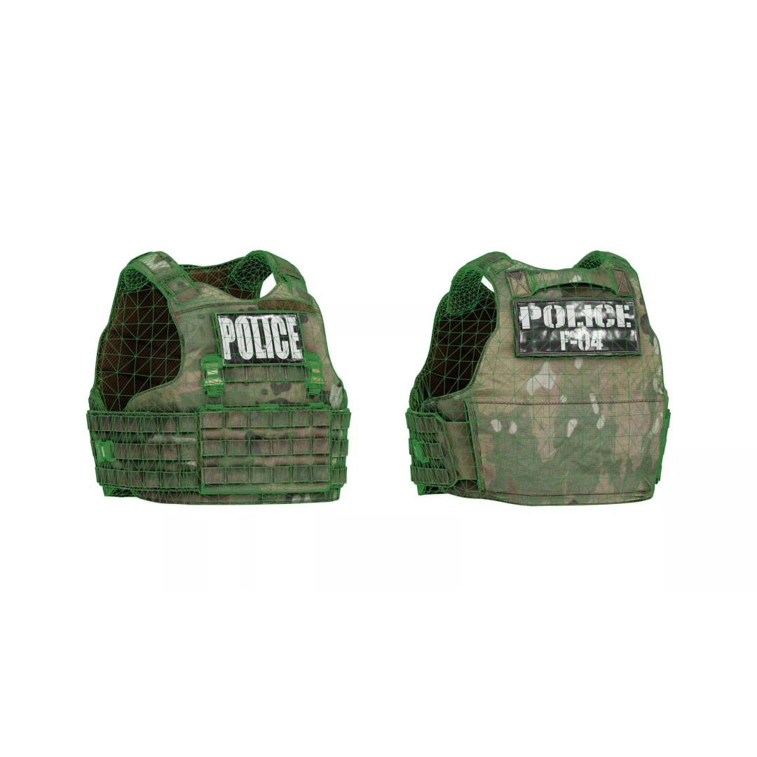 TYR Tactical EPIC CAN V1 Plate Carrier 3D Model – Low Poly Game-Ready Asset, FBX, OBJ - View 13
