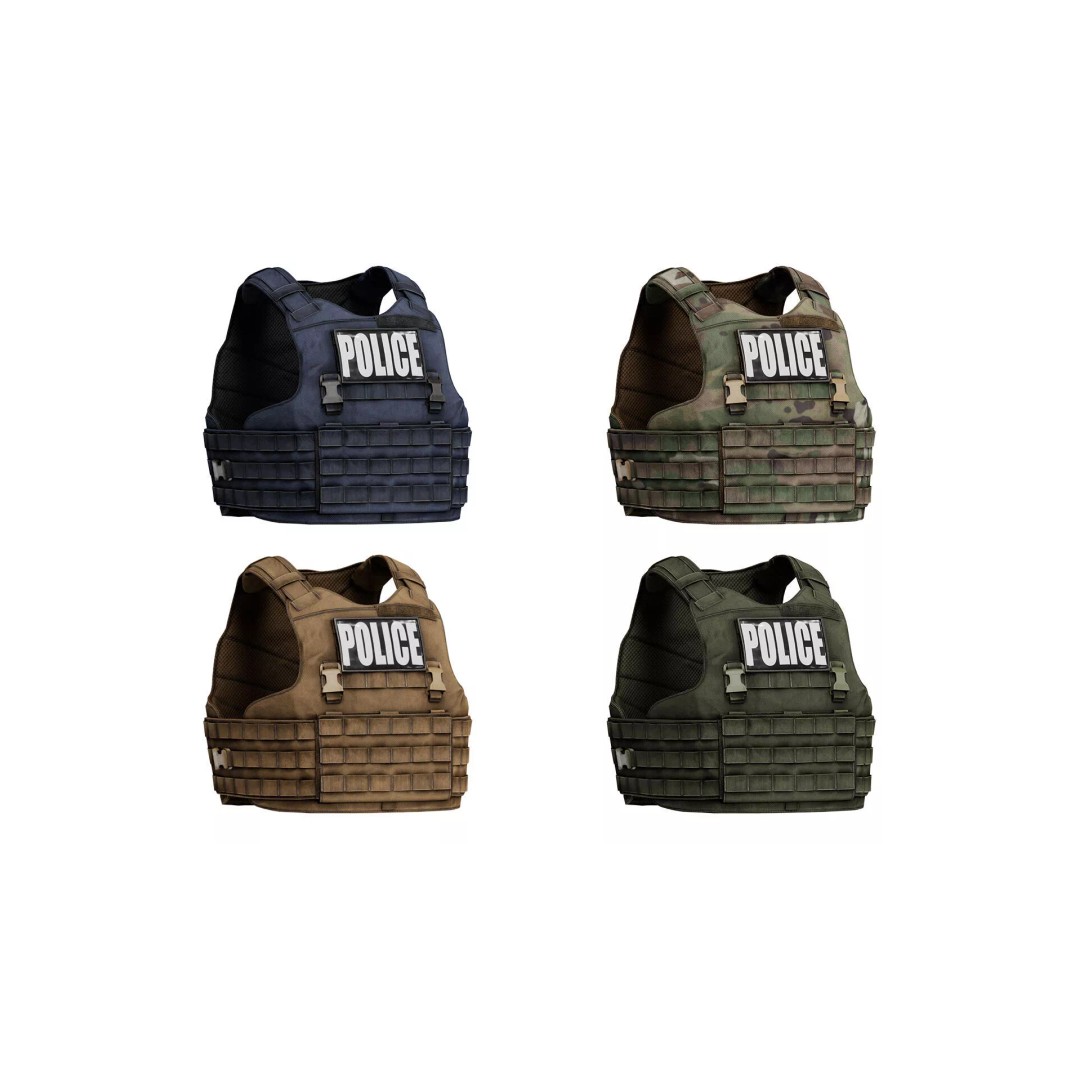 TYR Tactical EPIC CAN V1 Plate Carrier 3D Model – Low Poly Game-Ready Asset, FBX, OBJ - View 2