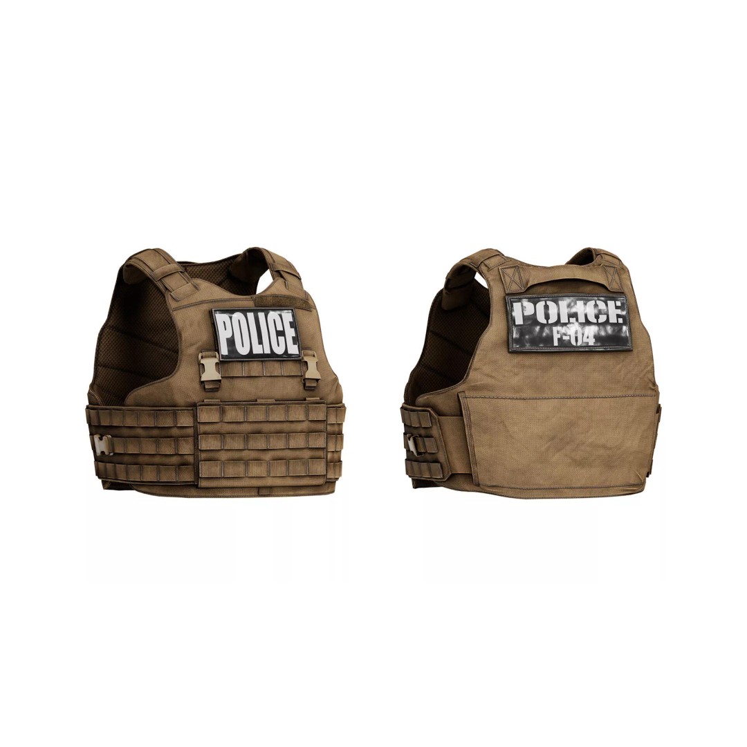 TYR Tactical EPIC CAN V1 Plate Carrier 3D Model – Low Poly Game-Ready Asset, FBX, OBJ - View 4