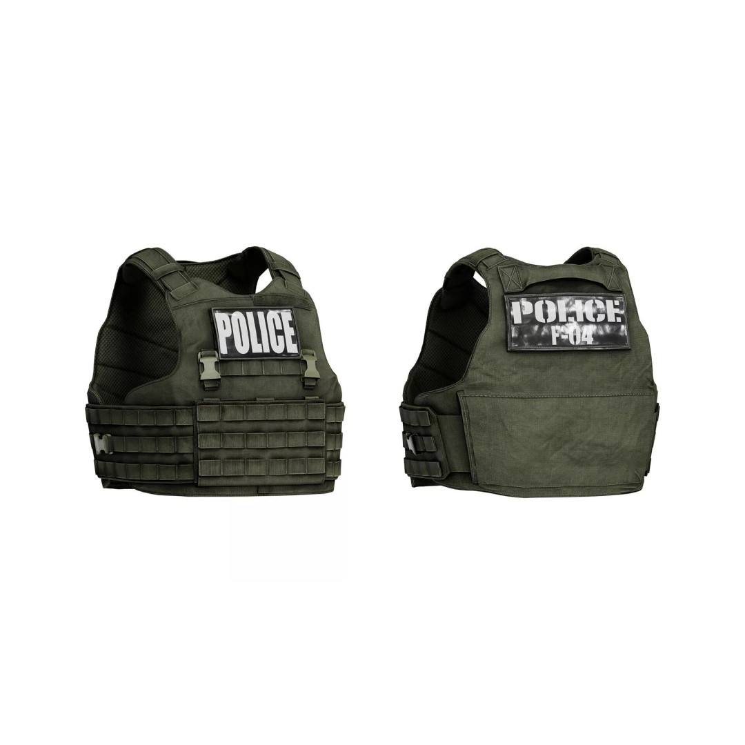 TYR Tactical EPIC CAN V1 Plate Carrier 3D Model – Low Poly Game-Ready Asset, FBX, OBJ - View 5