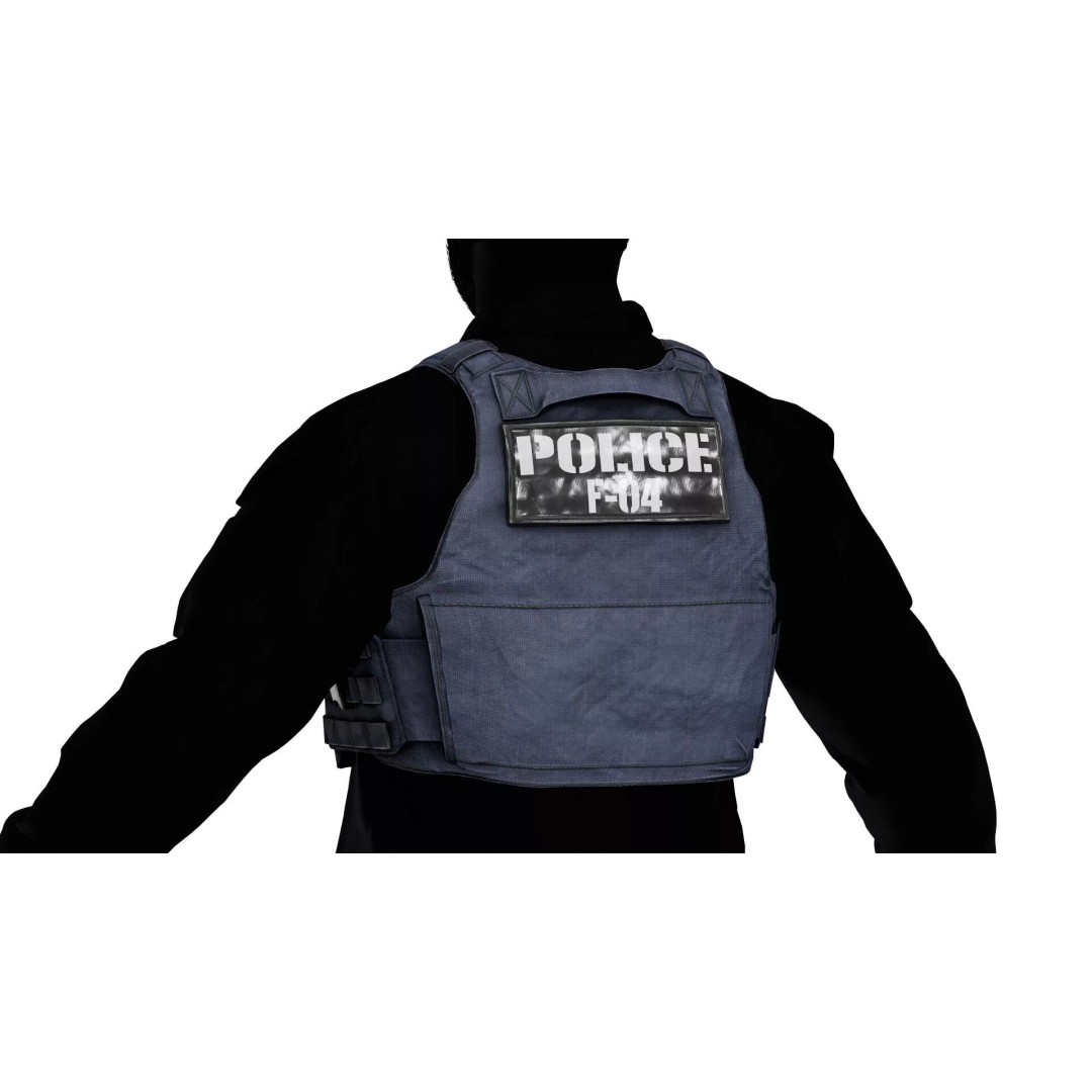 TYR Tactical EPIC CAN V1 Plate Carrier 3D Model – Low Poly Game-Ready Asset, FBX, OBJ - View 7