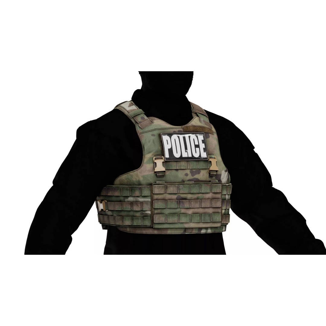 TYR Tactical EPIC CAN V1 Plate Carrier 3D Model – Low Poly Game-Ready Asset, FBX, OBJ - View 8