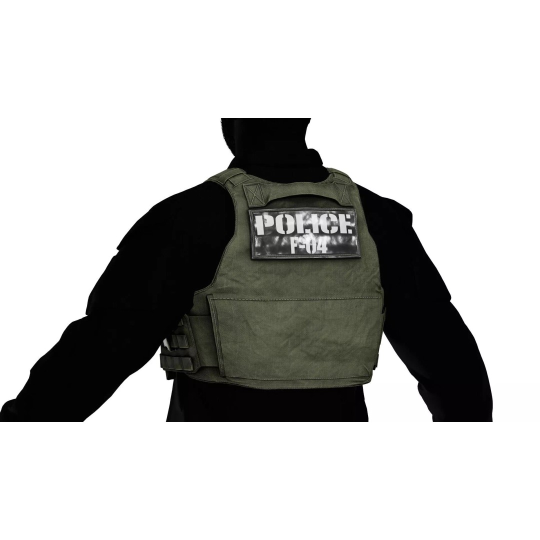 TYR Tactical EPIC CAN V1 Plate Carrier 3D Model – Low Poly Game-Ready Asset, FBX, OBJ - View 9