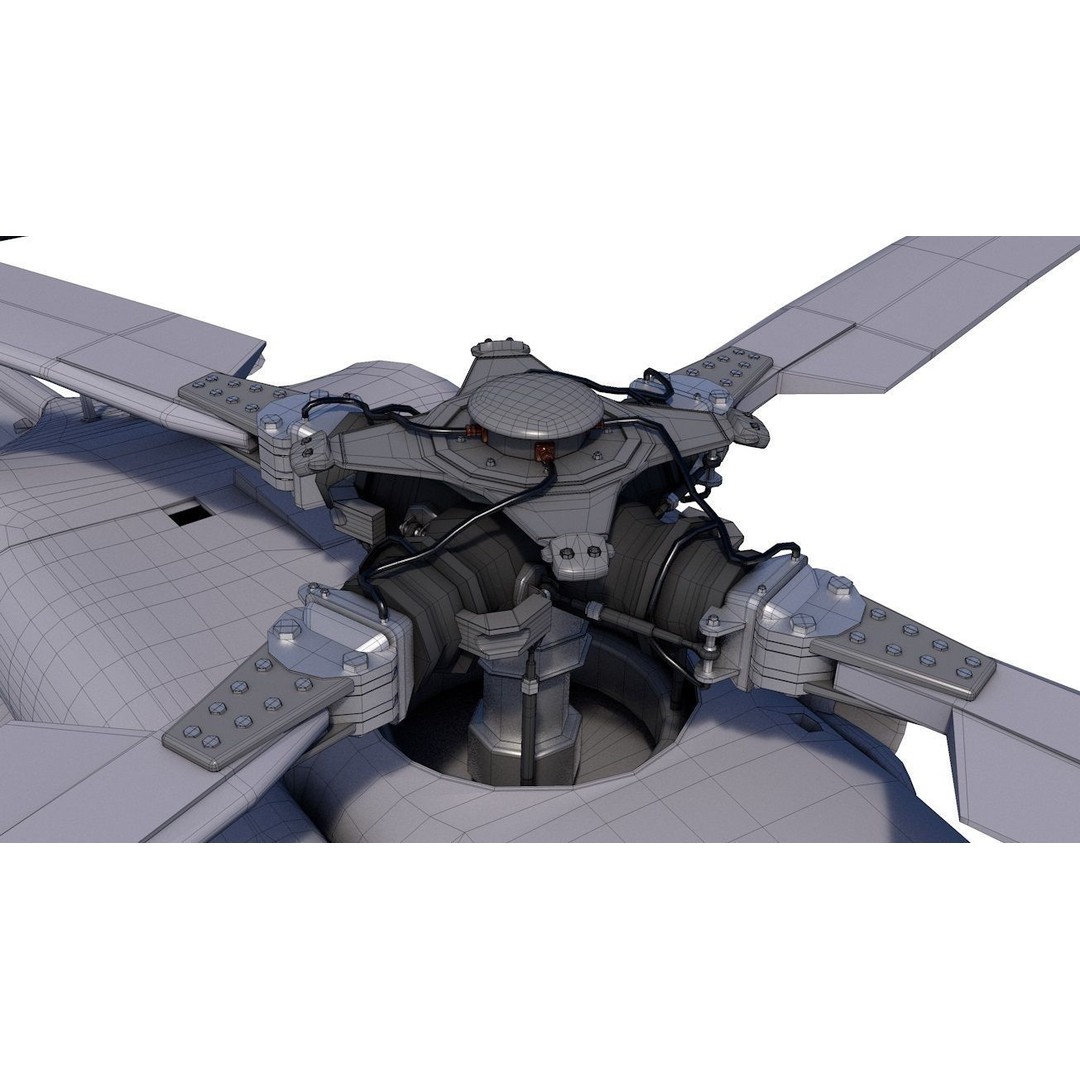 MH-60R Danish Seahawk Helicopter 3D Model – High Poly Game Asset, FBX - View 20