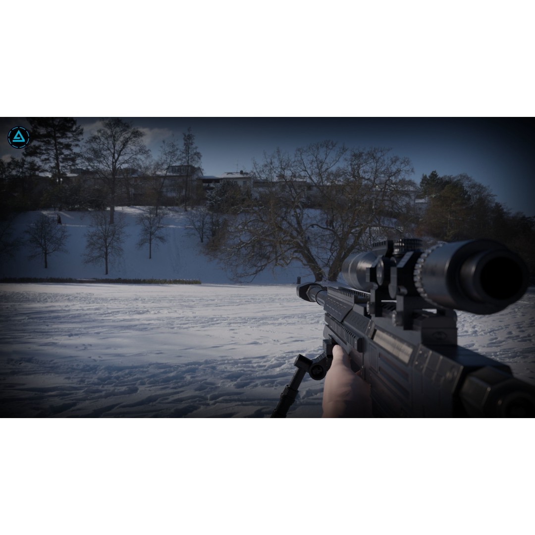 FATAL X59 Sniper 3D Model – Low Poly Rigged Weapon, FBX - View 10
