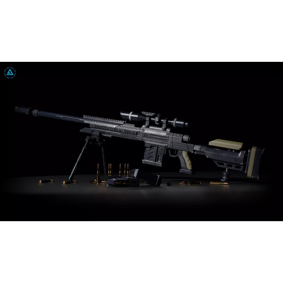 FATAL X59 Sniper 3D Model – Low Poly Rigged Weapon, FBX - View 2