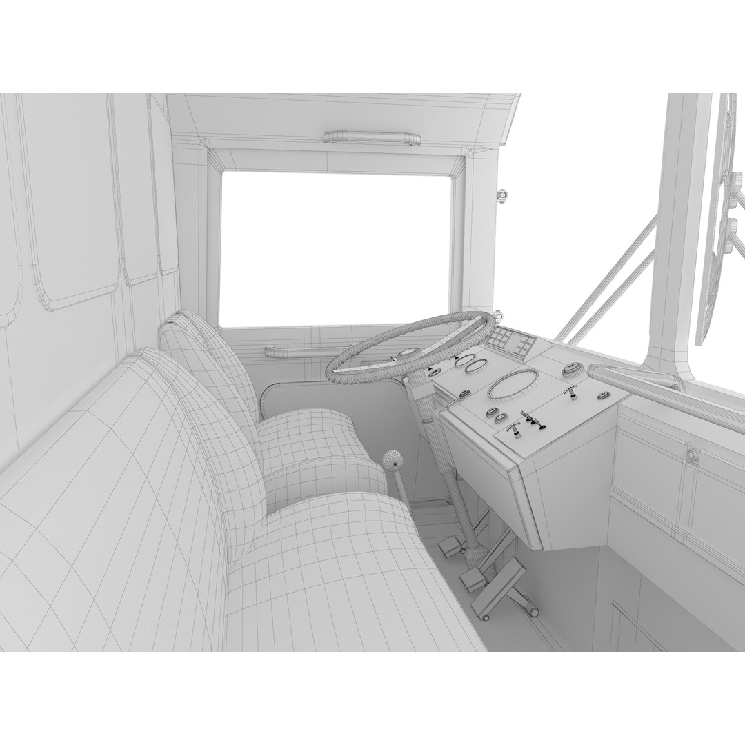 MAN KAT 1 3D Model – Military Flat Bed Truck, FBX, OBJ - View 27
