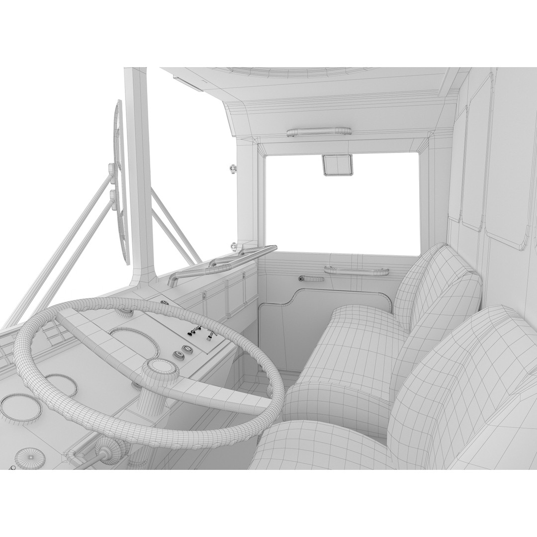 MAN KAT 1 3D Model – Military Flat Bed Truck, FBX, OBJ - View 28