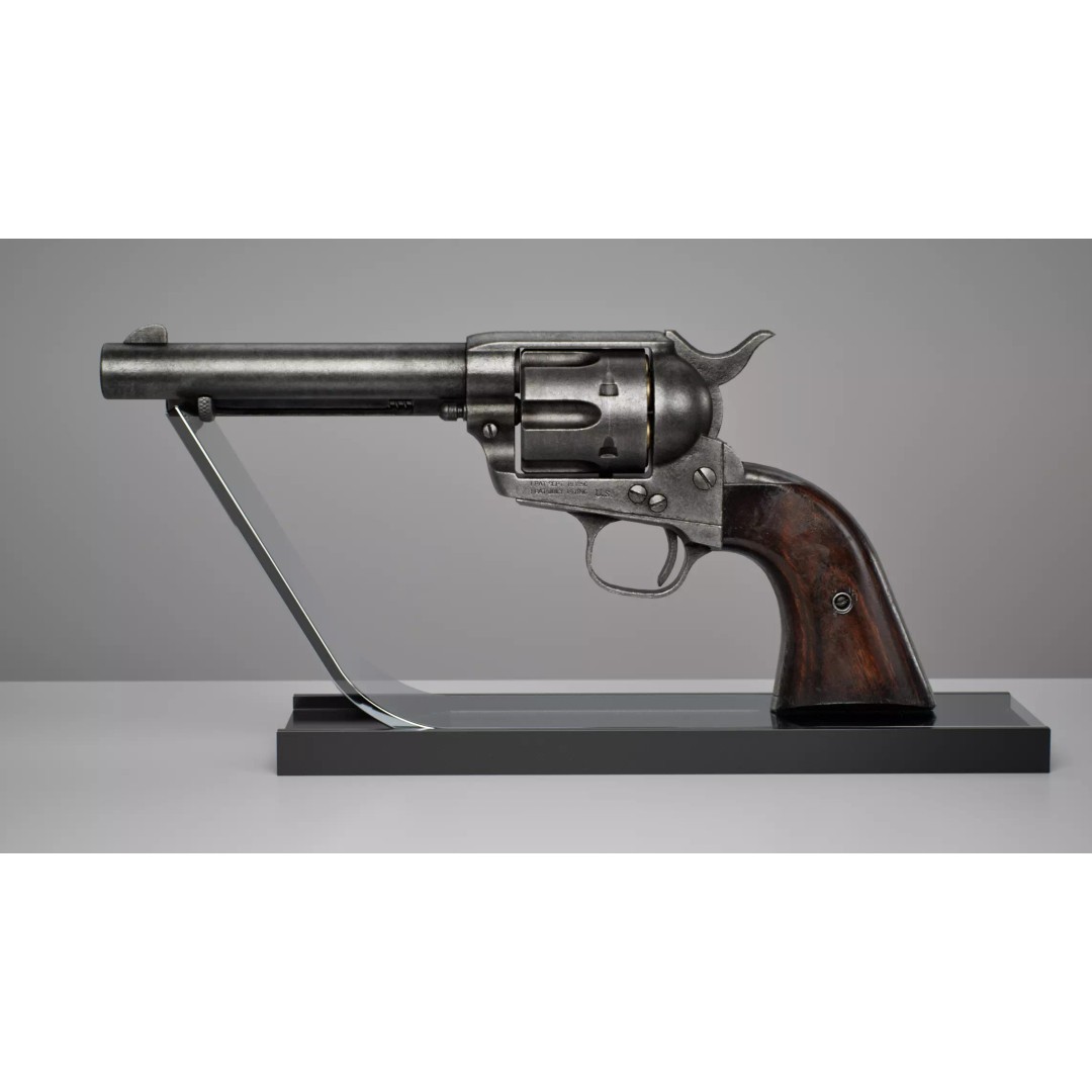 Colt Peacemaker 3D Model – Rigged Low-Poly Revolver for Games, FBX - View 2
