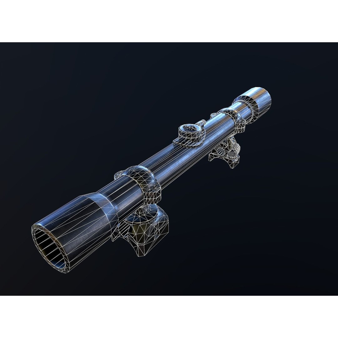 Mauser 98k 3D Model – Low Poly PBR Game Asset for Unity, FBX