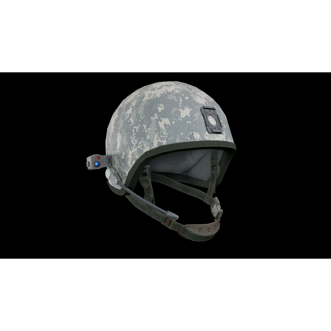 ZSH-1-2 Helmet 3D Model – Low Poly PBR Game Asset, FBX, OBJ