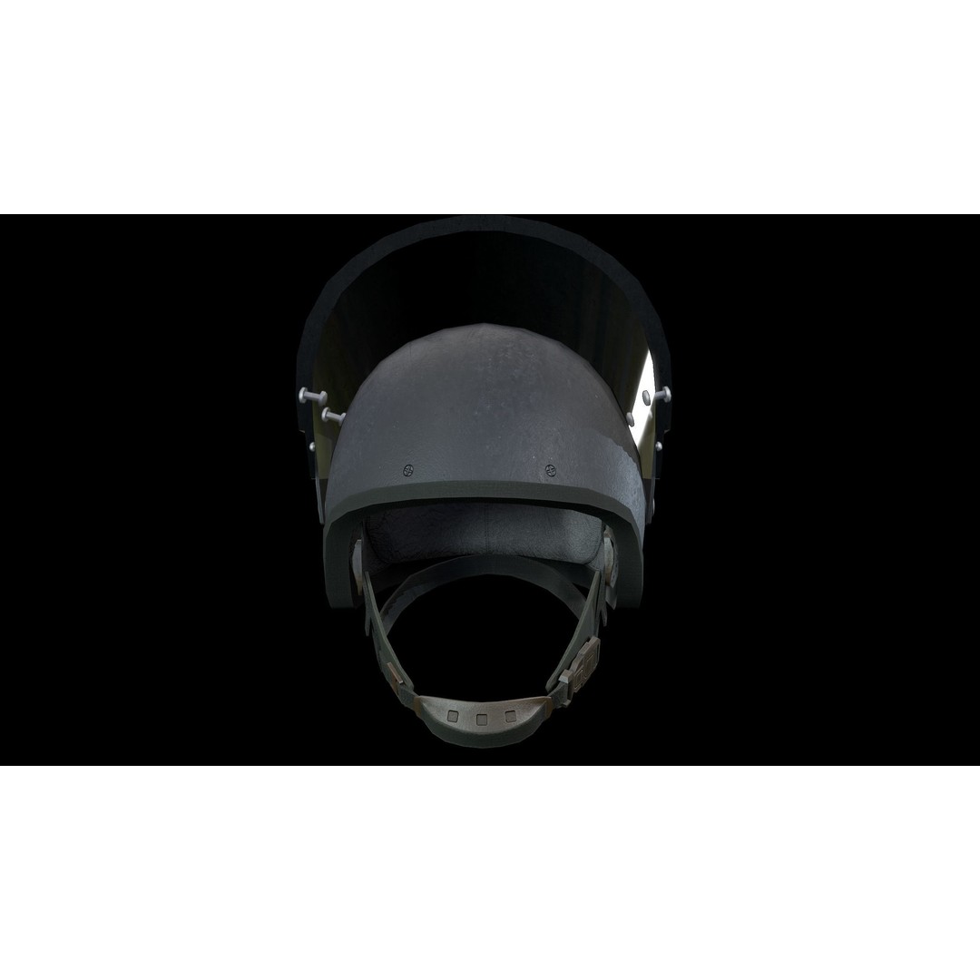 ZSH-1-2 Helmet 3D Model – Low Poly PBR Game Asset, FBX, OBJ - View 13