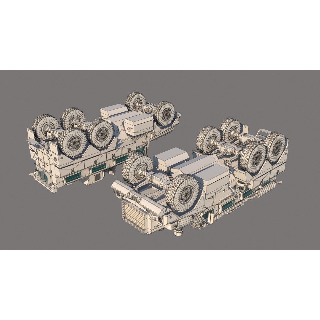 Cougar 6x6 MRAP 3D Model – Game-Ready Military Vehicle, FBX