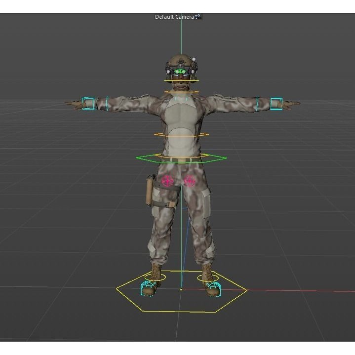 US Army Military Pack 3D Model – Rigged PBR Asset, FBX, OBJ - View 13