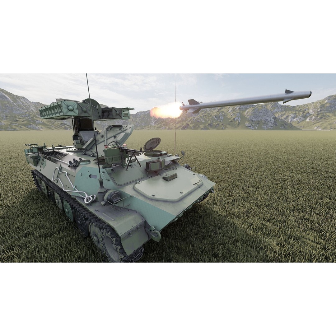 9K35 Strela-10 3D Model – Military Vehicle, PBR Textured, FBX/OBJ - View 16