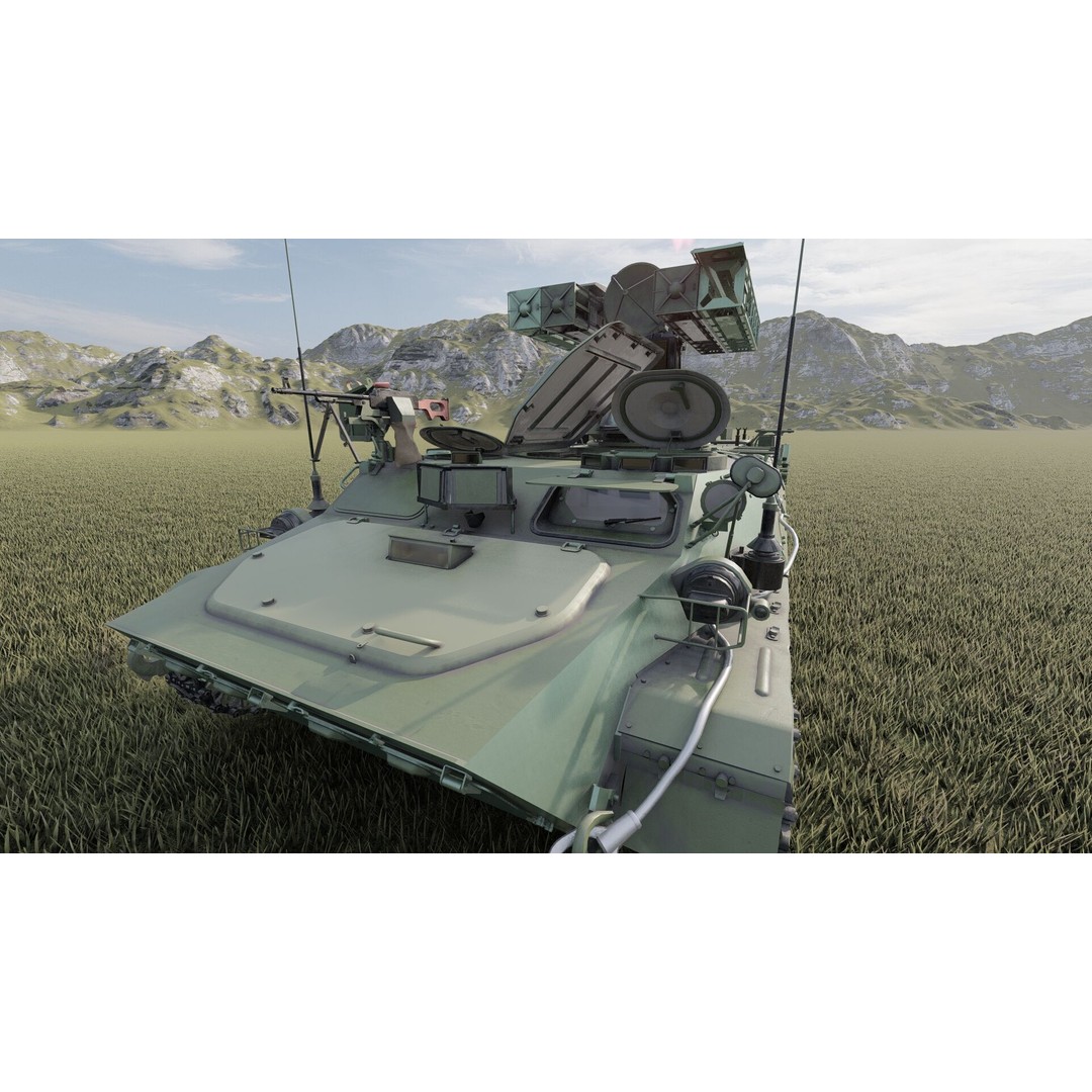 9K35 Strela-10 3D Model – Military Vehicle, PBR Textured, FBX/OBJ - View 17