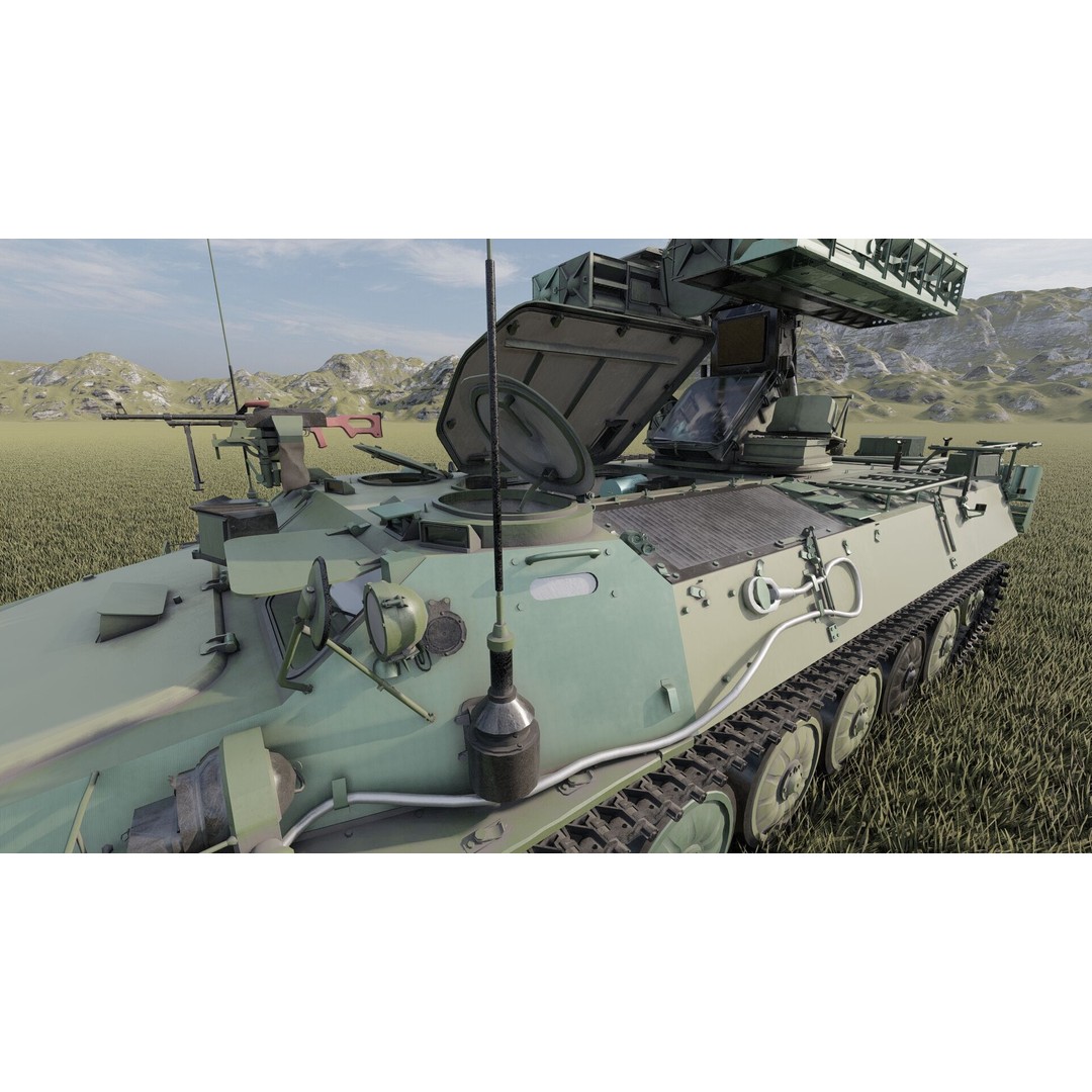 9K35 Strela-10 3D Model – Military Vehicle, PBR Textured, FBX/OBJ - View 18
