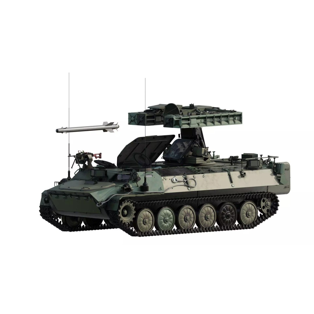 9K35 Strela-10 3D Model – Military Vehicle, PBR Textured, FBX/OBJ - View 2