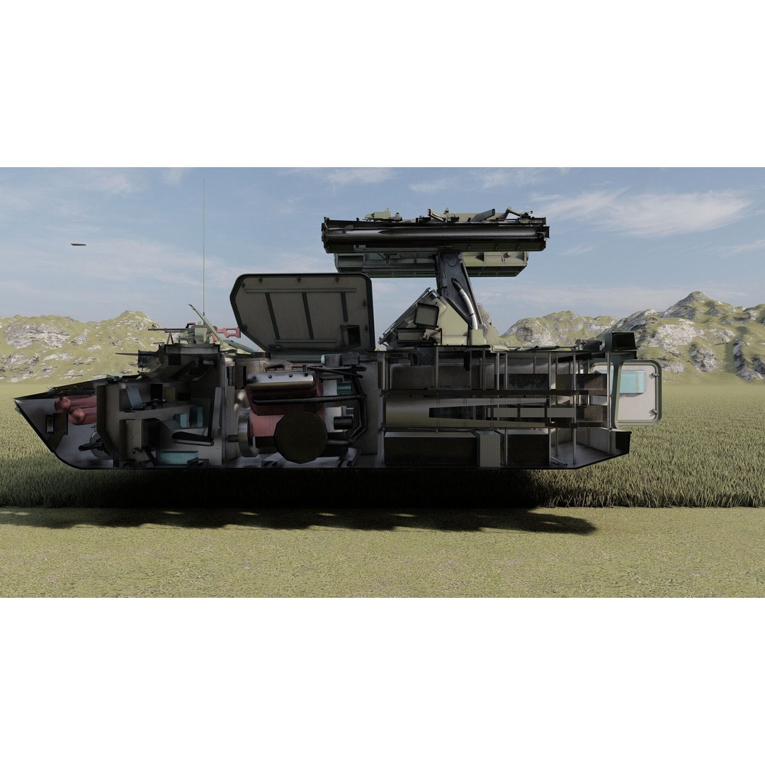 9K35 Strela-10 3D Model – Military Vehicle, PBR Textured, FBX/OBJ - View 28