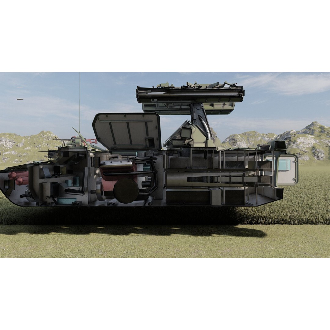 9K35 Strela-10 3D Model – Military Vehicle, PBR Textured, FBX/OBJ - View 29