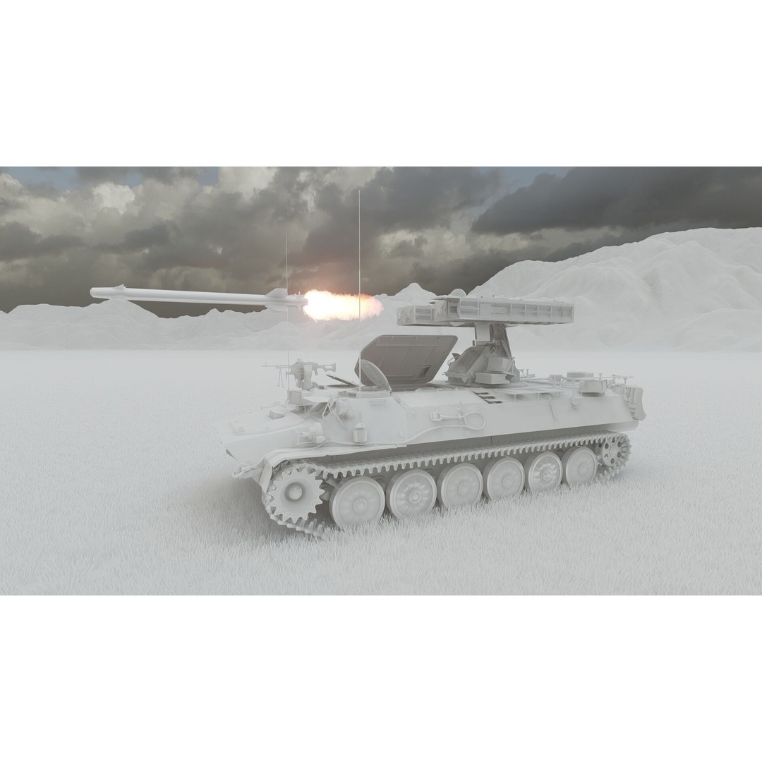 9K35 Strela-10 3D Model – Military Vehicle, PBR Textured, FBX/OBJ - View 30