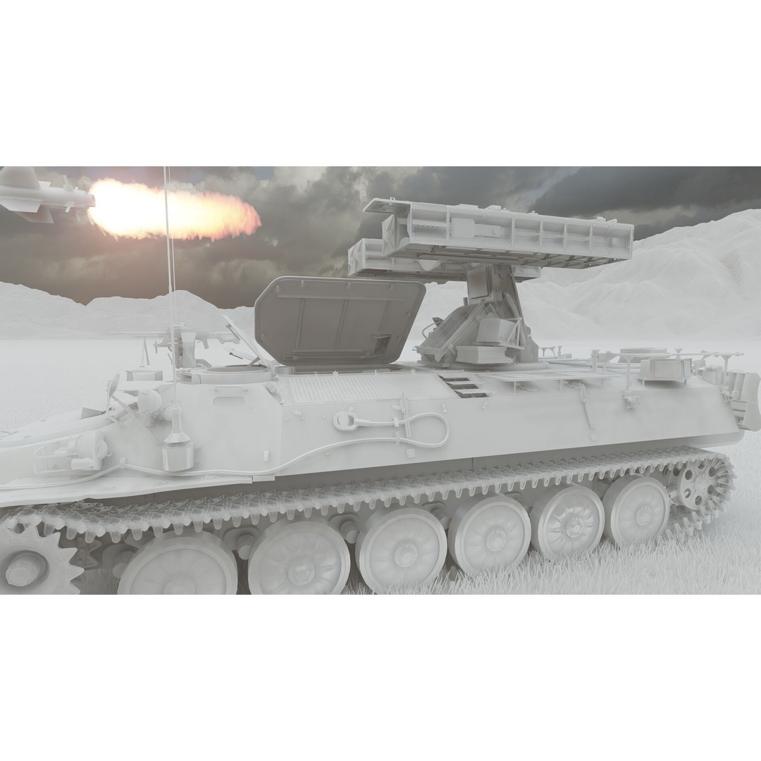 9K35 Strela-10 3D Model – Military Vehicle, PBR Textured, FBX/OBJ - View 31