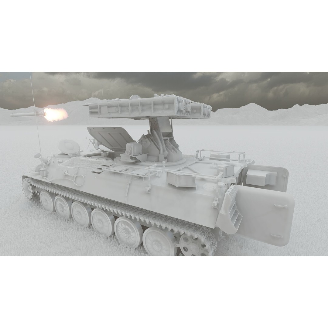 9K35 Strela-10 3D Model – Military Vehicle, PBR Textured, FBX/OBJ - View 32