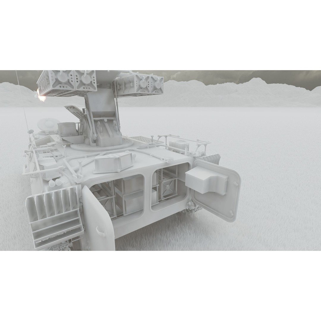 9K35 Strela-10 3D Model – Military Vehicle, PBR Textured, FBX/OBJ - View 33
